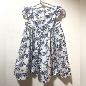 Petit Bateau Floral A-line Dress in 24M